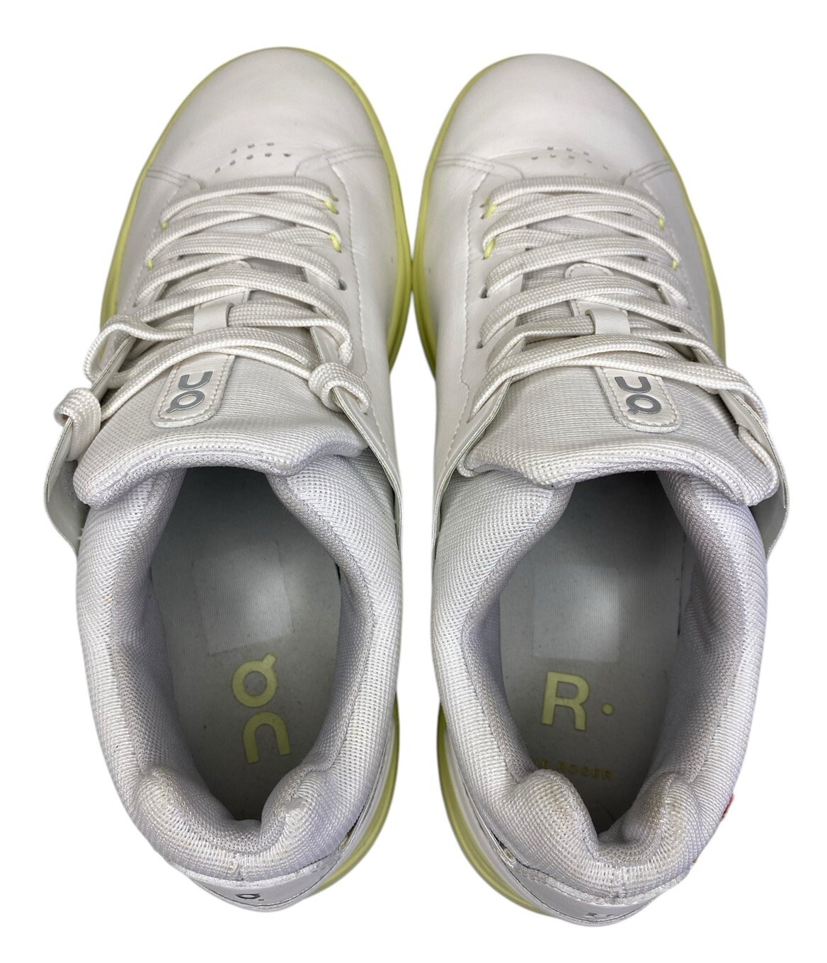 On Cloud THE ROGER Advantage Womens Tennis Sneakers Shoes White/Hay Size 10