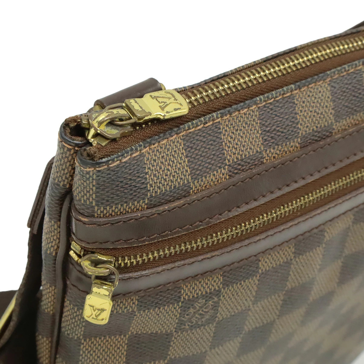 Louis Vuitton Damier N51111 Shoulder Bag Check Canvas Brown Unisex #BLB2653