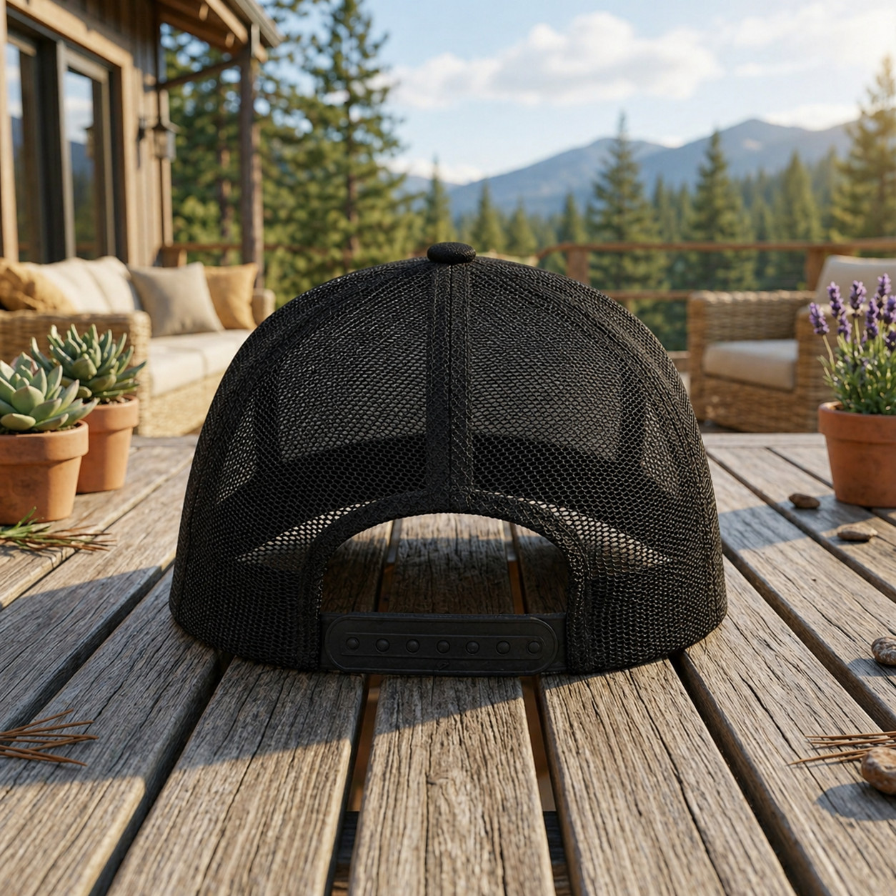 Springfield Armory Black Mesh Trucker Hat Embroidered Logo Firearm Cap