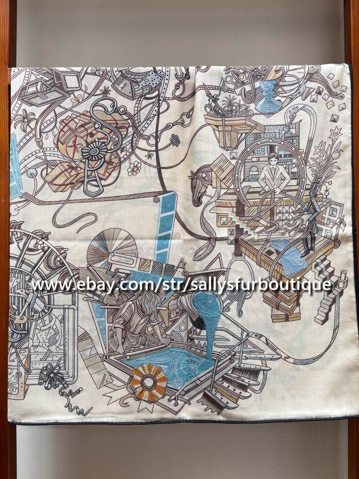 2026 Sallys 70% Cashmere 30% Silk Wrap Scarf Future Print Double Face Shawl 53″