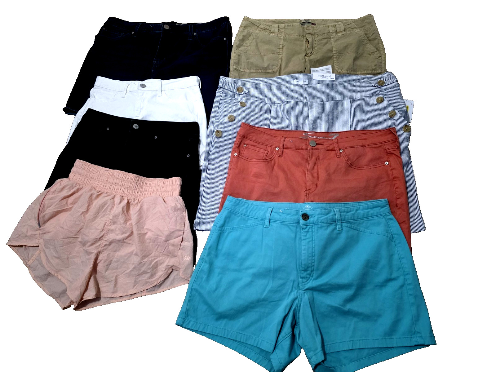 Wholesale Lot Of 25 Pcs Random Mix Women’ Shorts & Capri Consignment Size S-3X