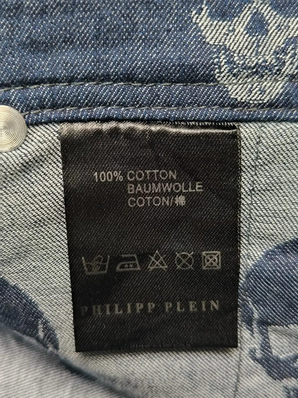 Phillipp plein denim straight skulls retro