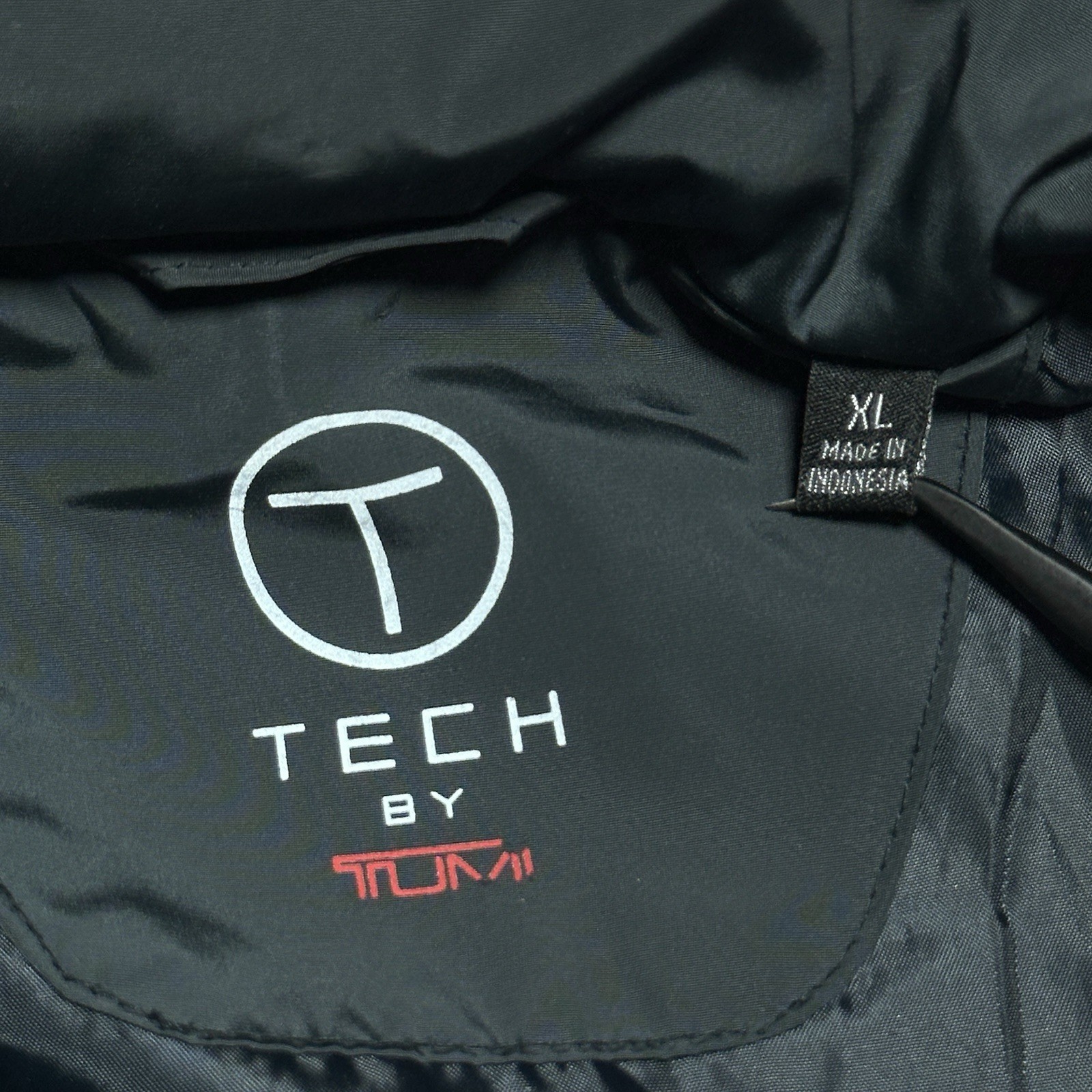 Tumi T-Tech Jacket Mens Size XL Full Zip Windbreaker Iridescent Dark Green