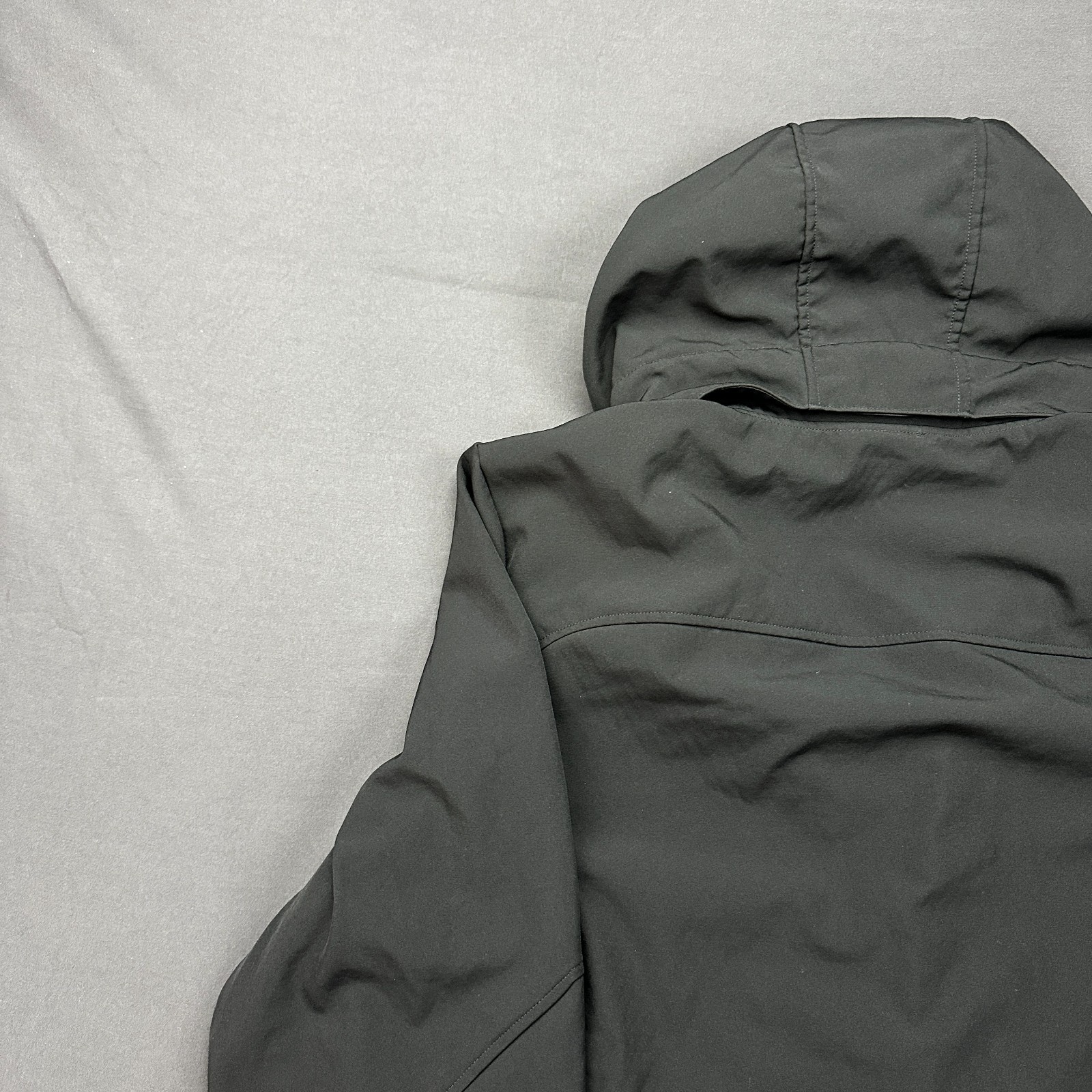 Gerry Softshell Jacket Mens 2XL Black Fleece Lined Hooded Outdoor Full Zip