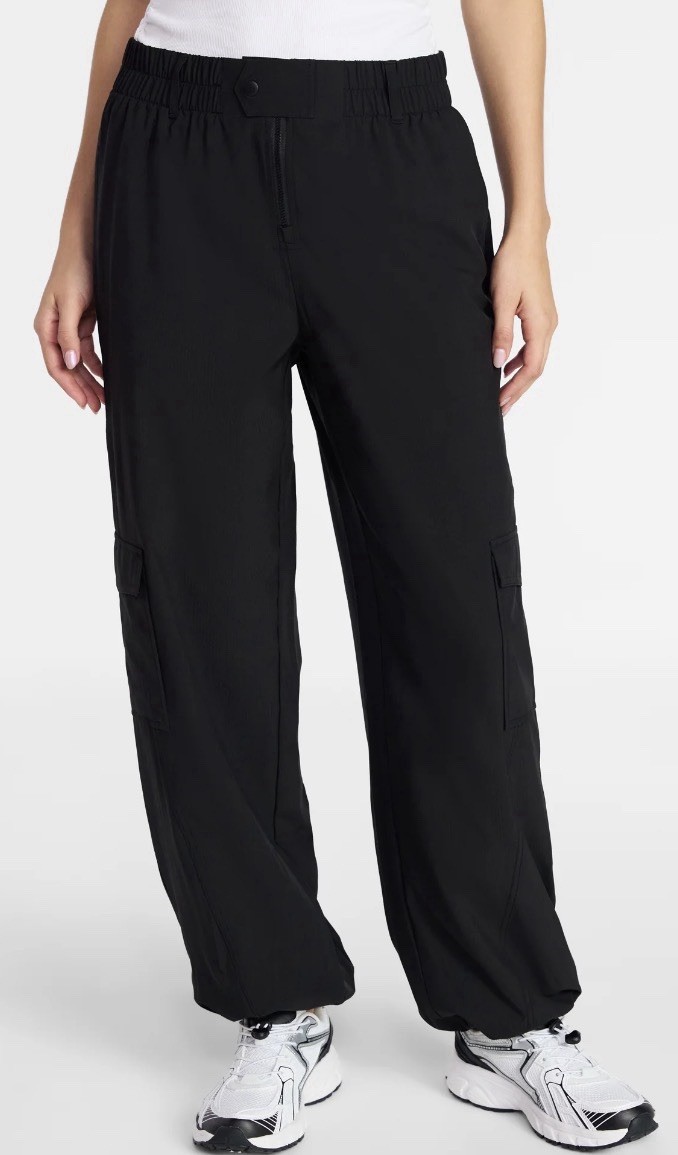 Avia Womens Outdoor Ripstop Jogger Pants, Comfort, Pockets Black Sports XXXL 22