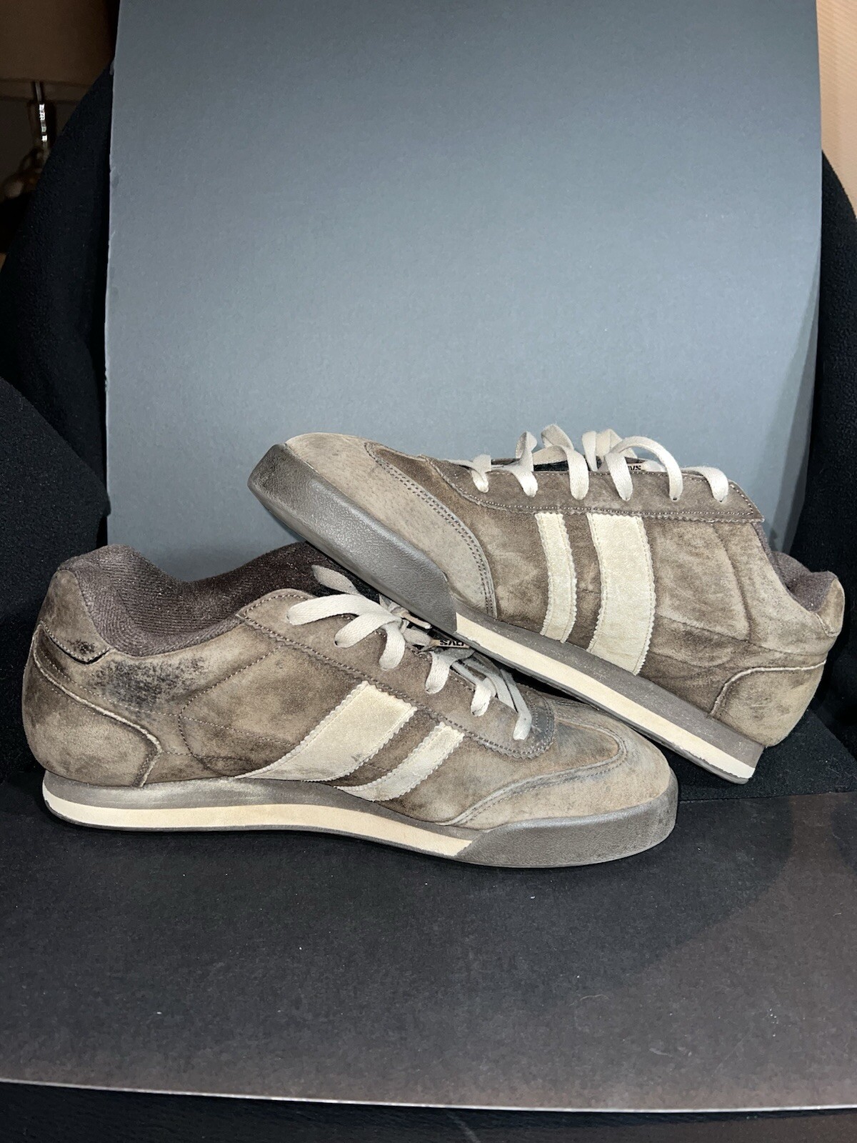 Extremely Rare Colorway Og DVS Milan Brown Suede Skate Shoes Sz 11