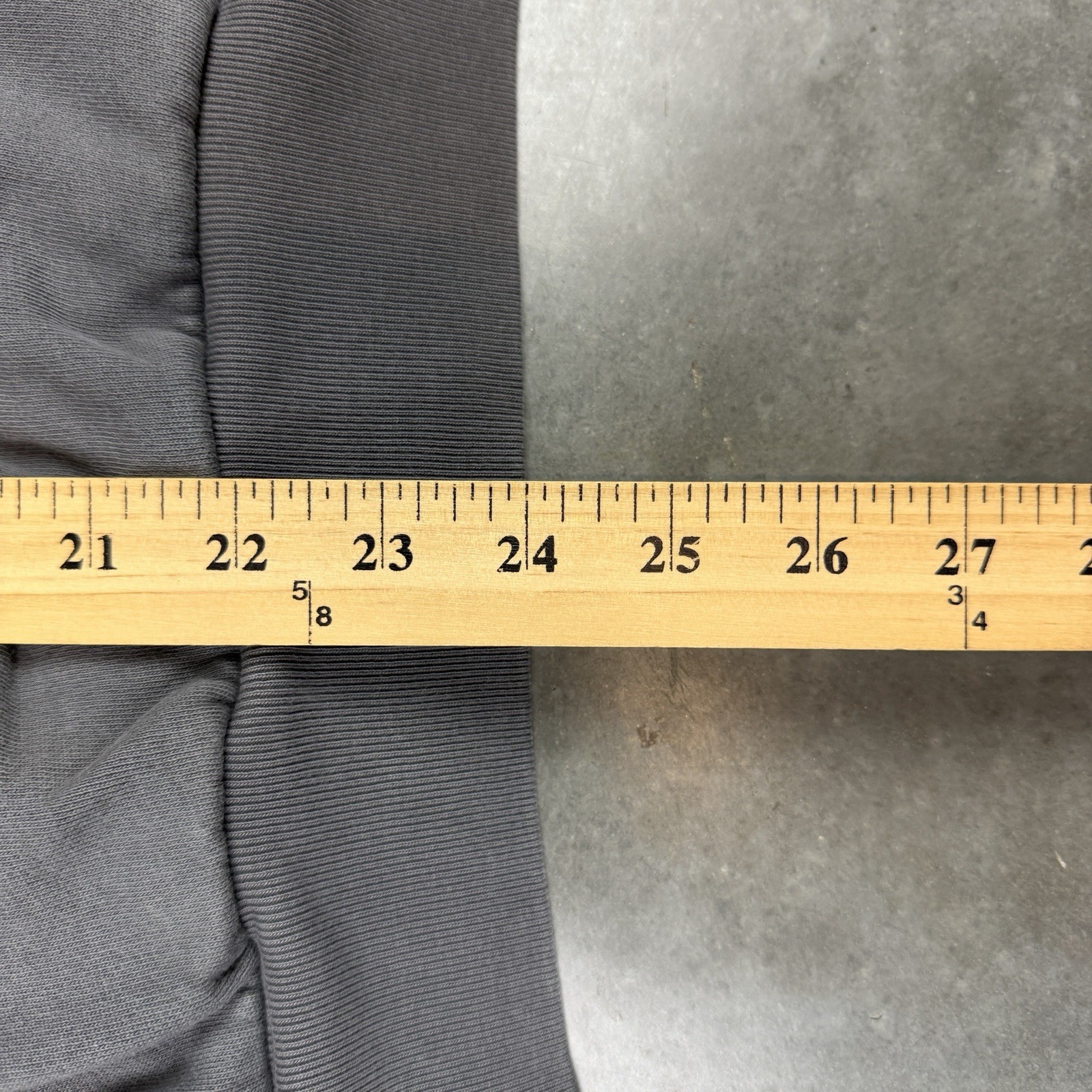 YZY Gap Hoodie Mens Medium Gray Full Zip Boxy Flaws