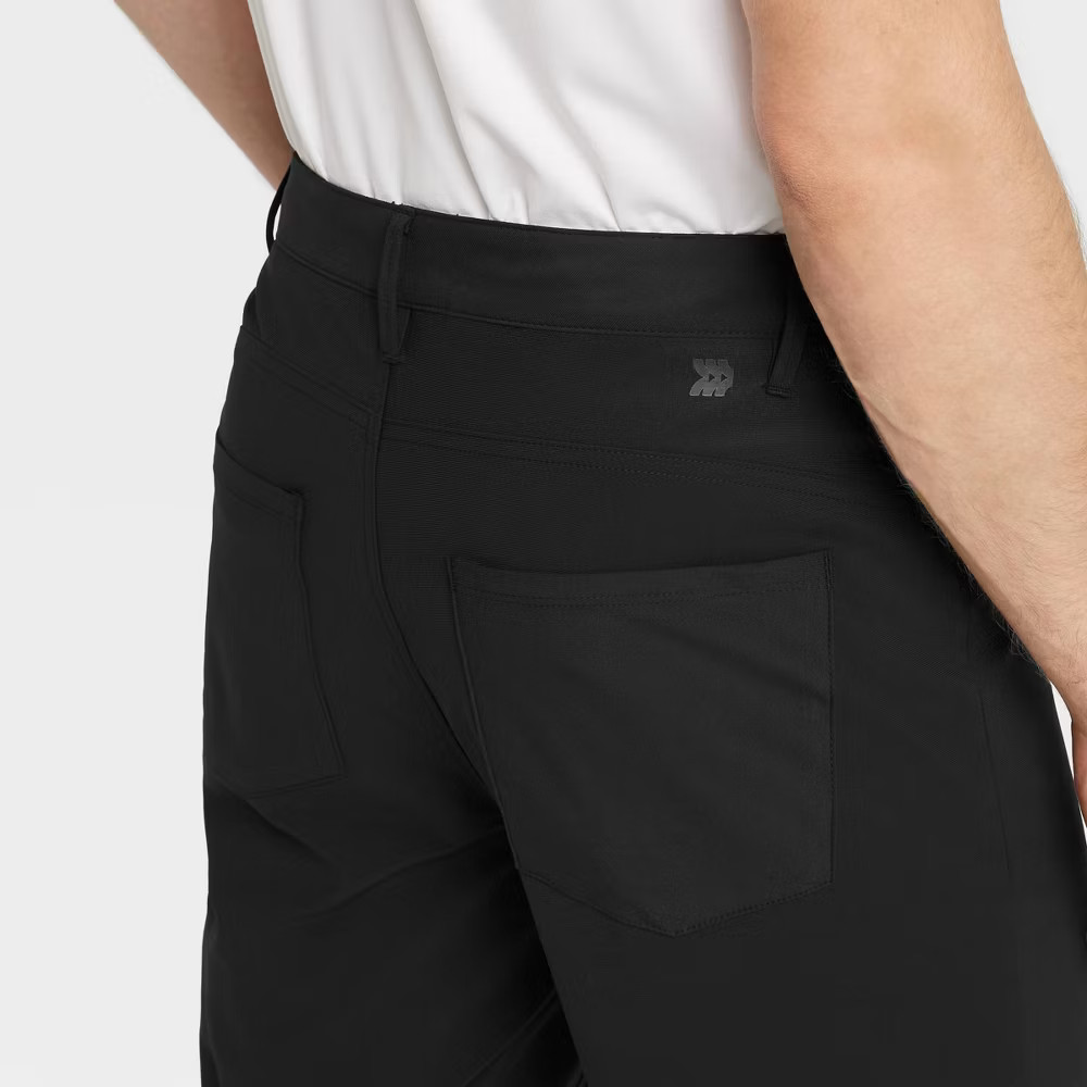Men Golf Pants – All In Motion Black 30×30