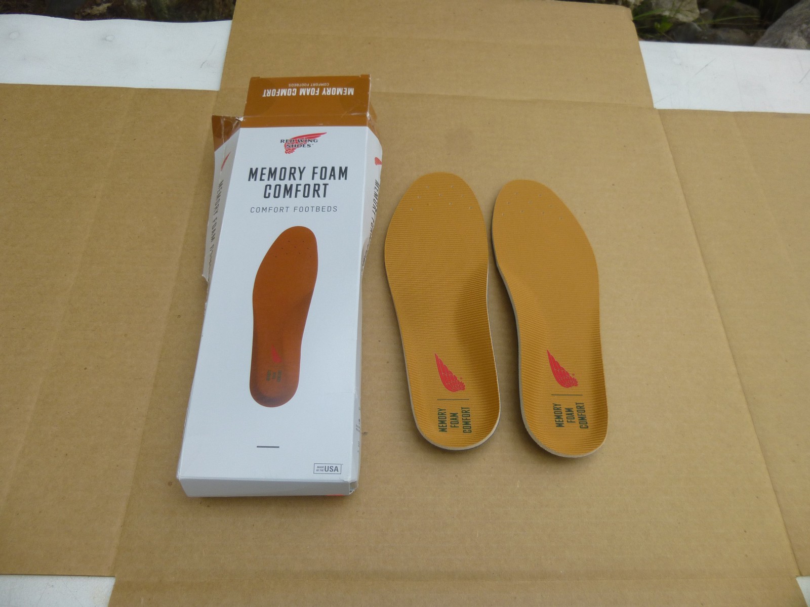 RED WING SHOES MEMORY FOAM COMFORT FOOTBEDS / INSOLES / MEN’S SIZE 7