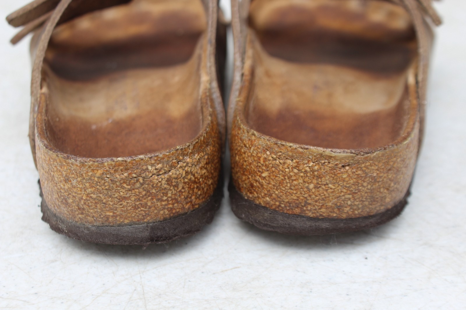 Birkenstock Florida 39 Soft Footbed Ladies 8 Mocha Brown Leather 3-Strap Germany