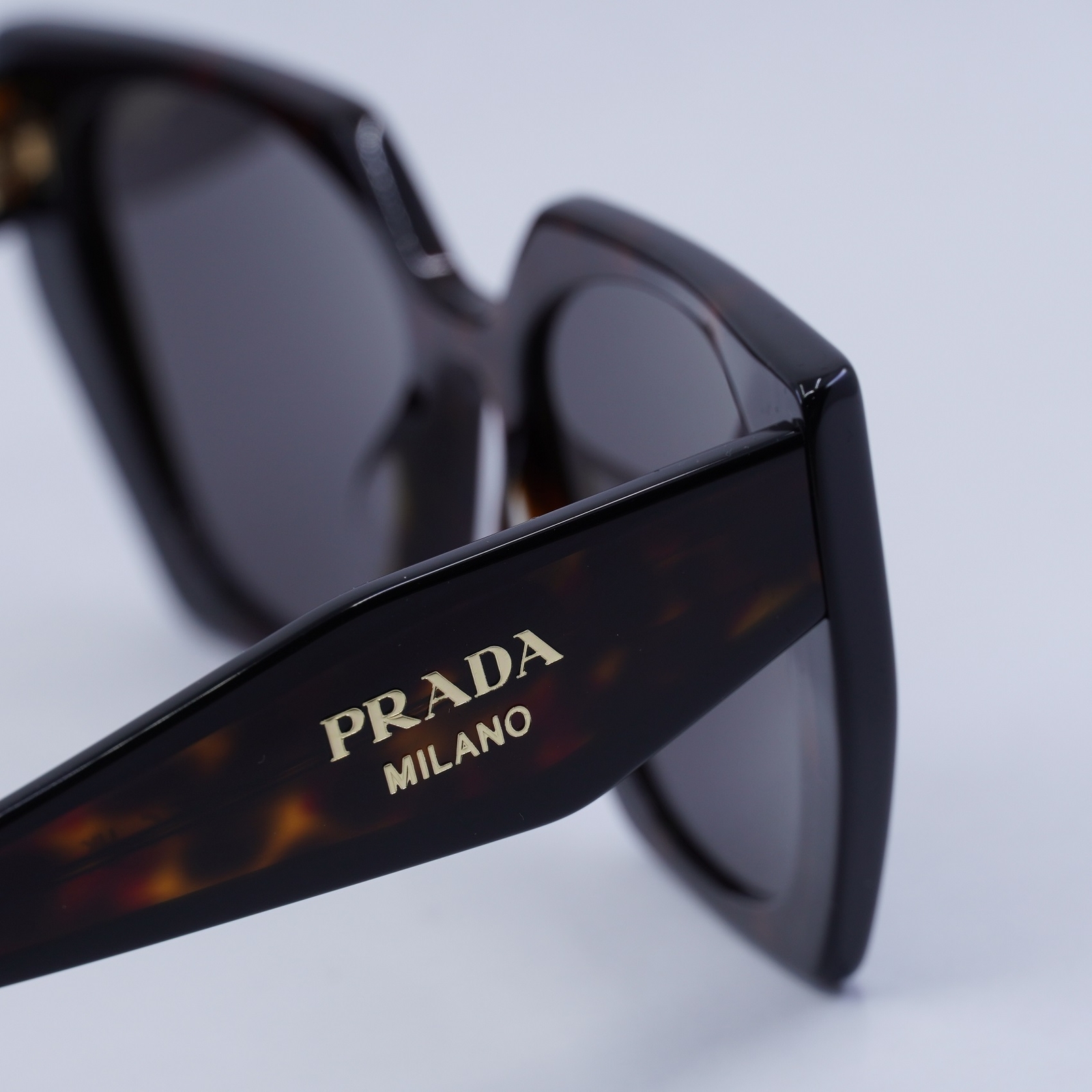 PRADA PR15WS 24B40L Dark Havana/Black/Dark Grey 54-19-140 Sunglasses New Auth…