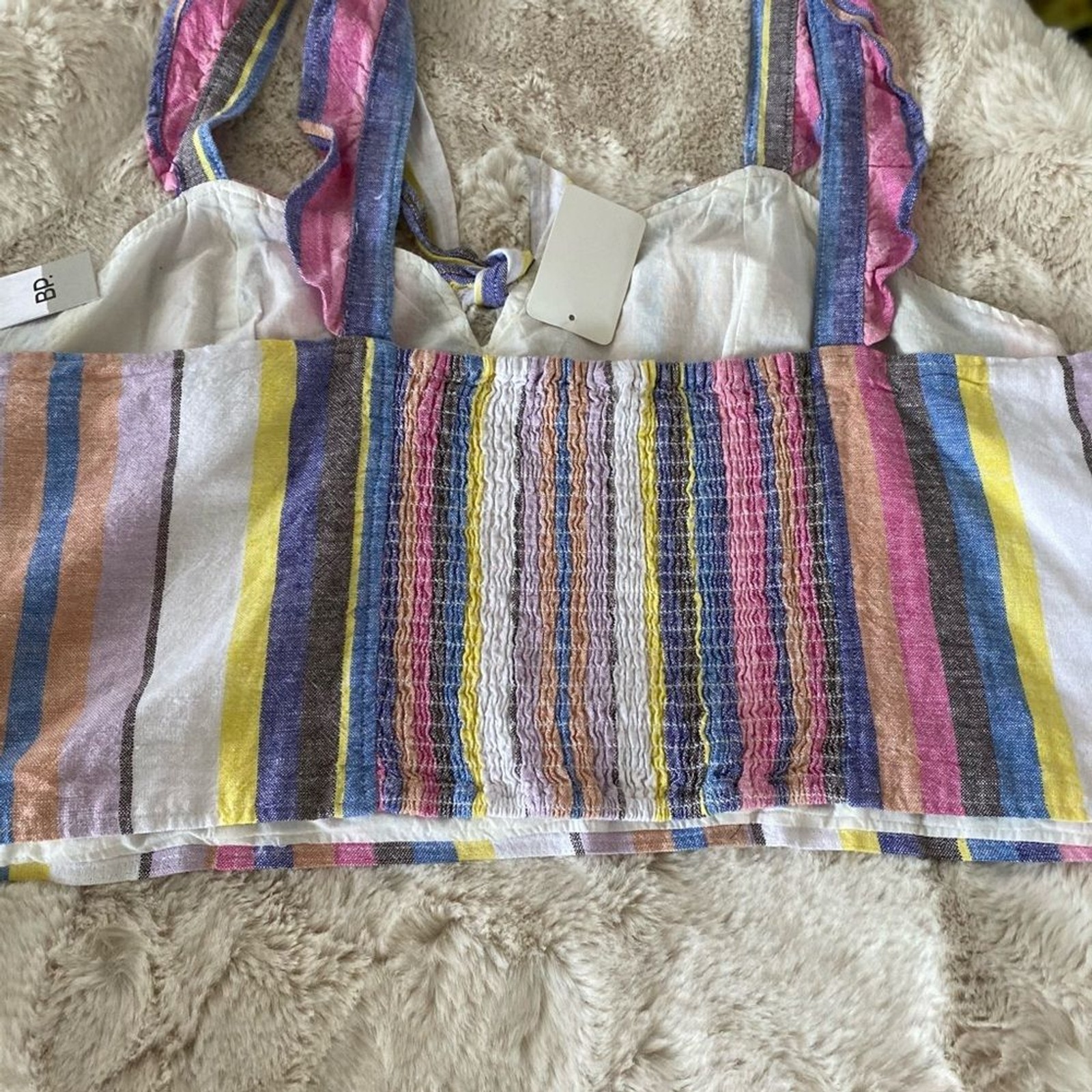 Stripe crop top 4X