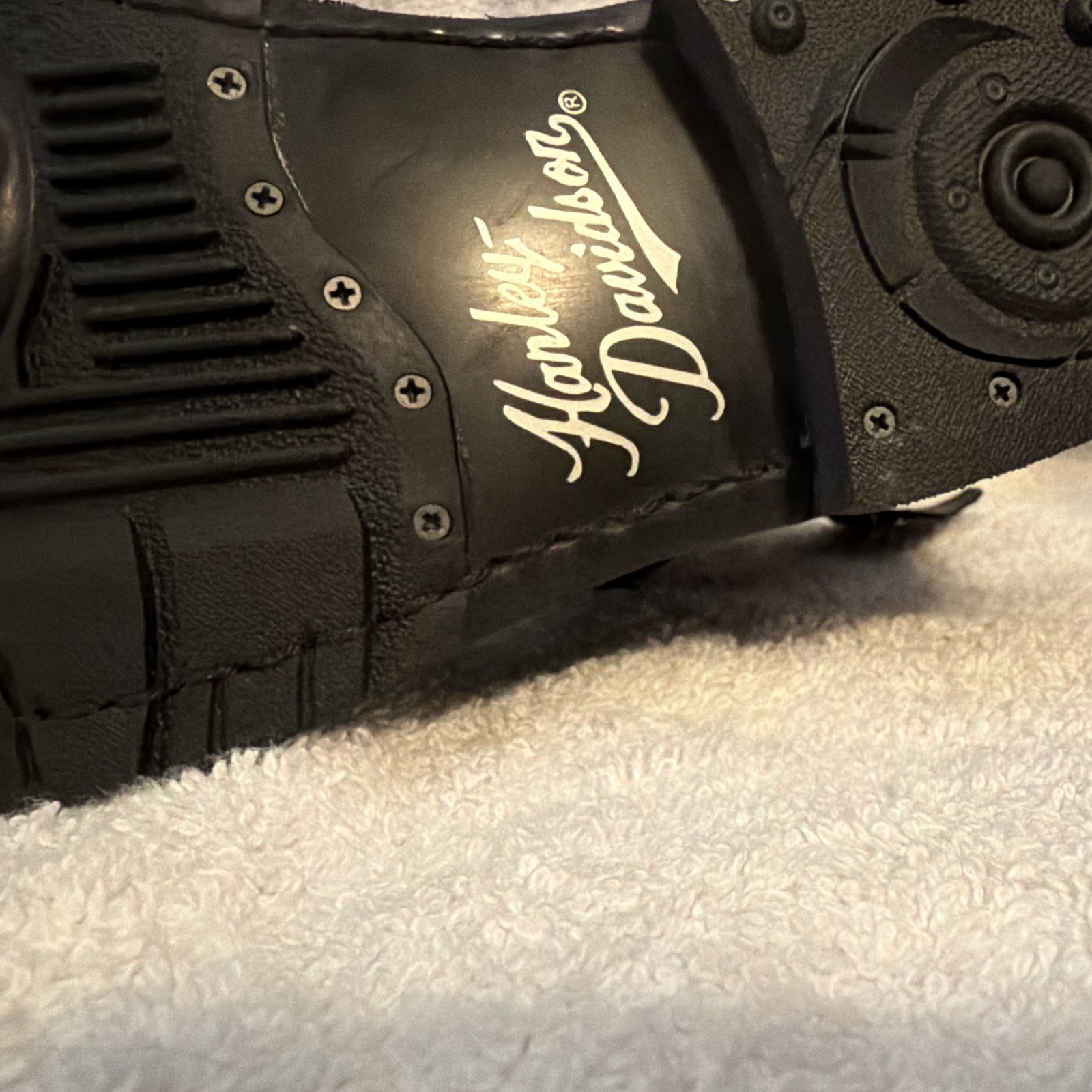Harley-Davidson Women’s Tall Leather Biker Boots Size 6.5 Buckle & Studs
