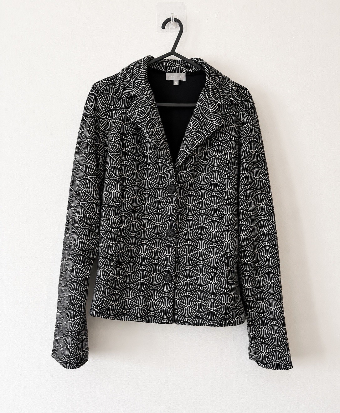 Per Una Patterned Blazer Jacket UK 14 Smart Casual Tailored Jacket