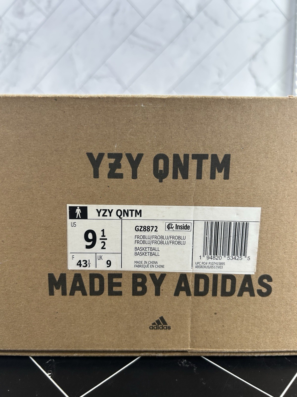 adidas Yeezy Quantum Frozen Blue Size 9.5 GZ8872