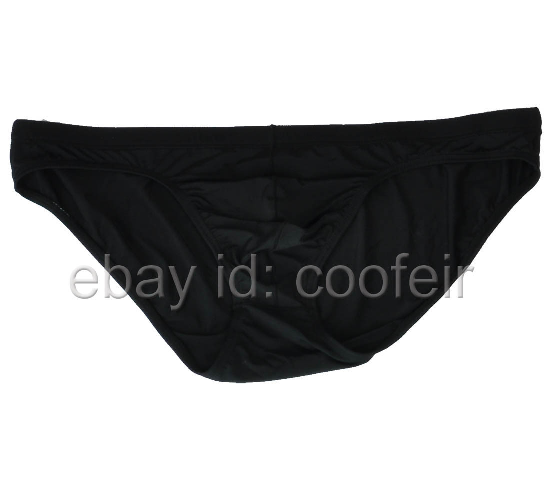Men Bikini Briefs Undershorts Underwear Pouch Stretchy Nylon Mini Boxer Brief