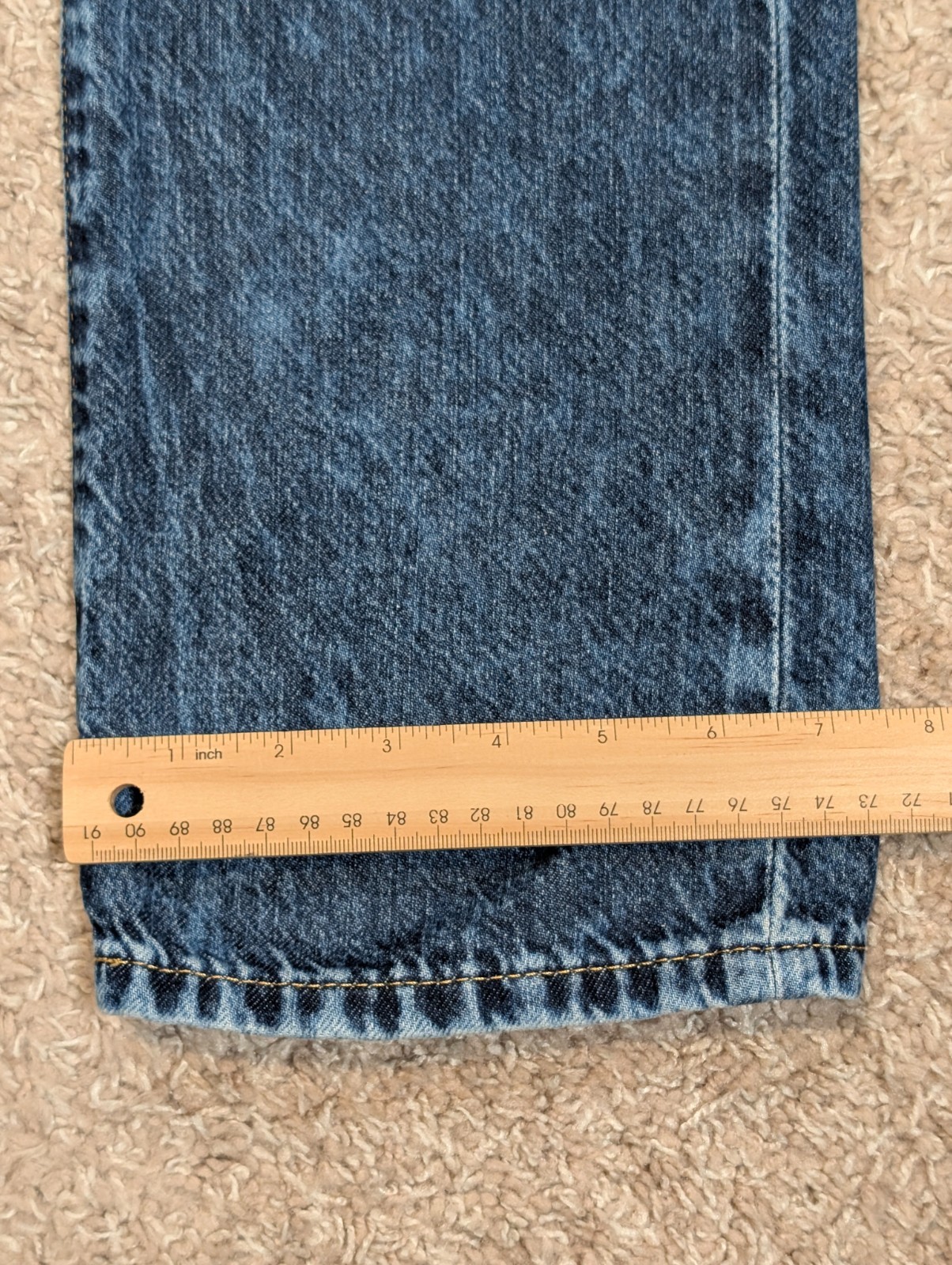 Polo Ralph Lauren Sullivan Medium Blue Acid Wash Men’s 36×30 Denim Jeans