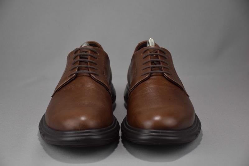 mens ecco heels brown leather 42