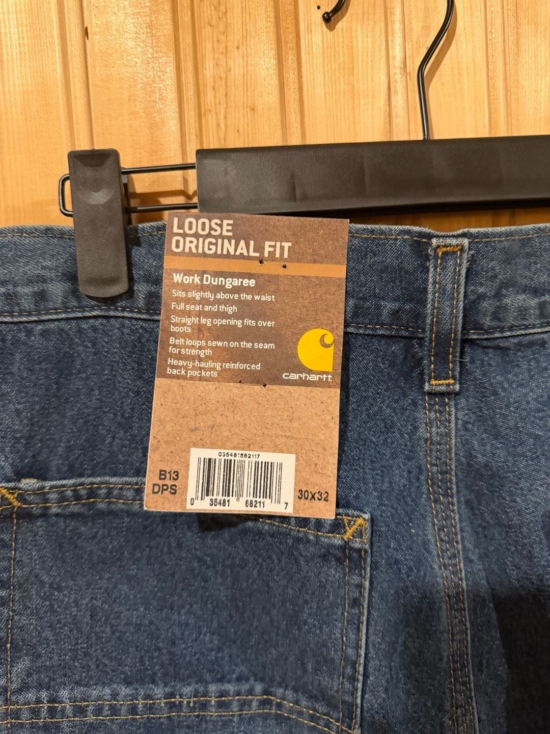 Carhartt B13-DPS Loose Original Fit Work Dungaree Jeans 30×32