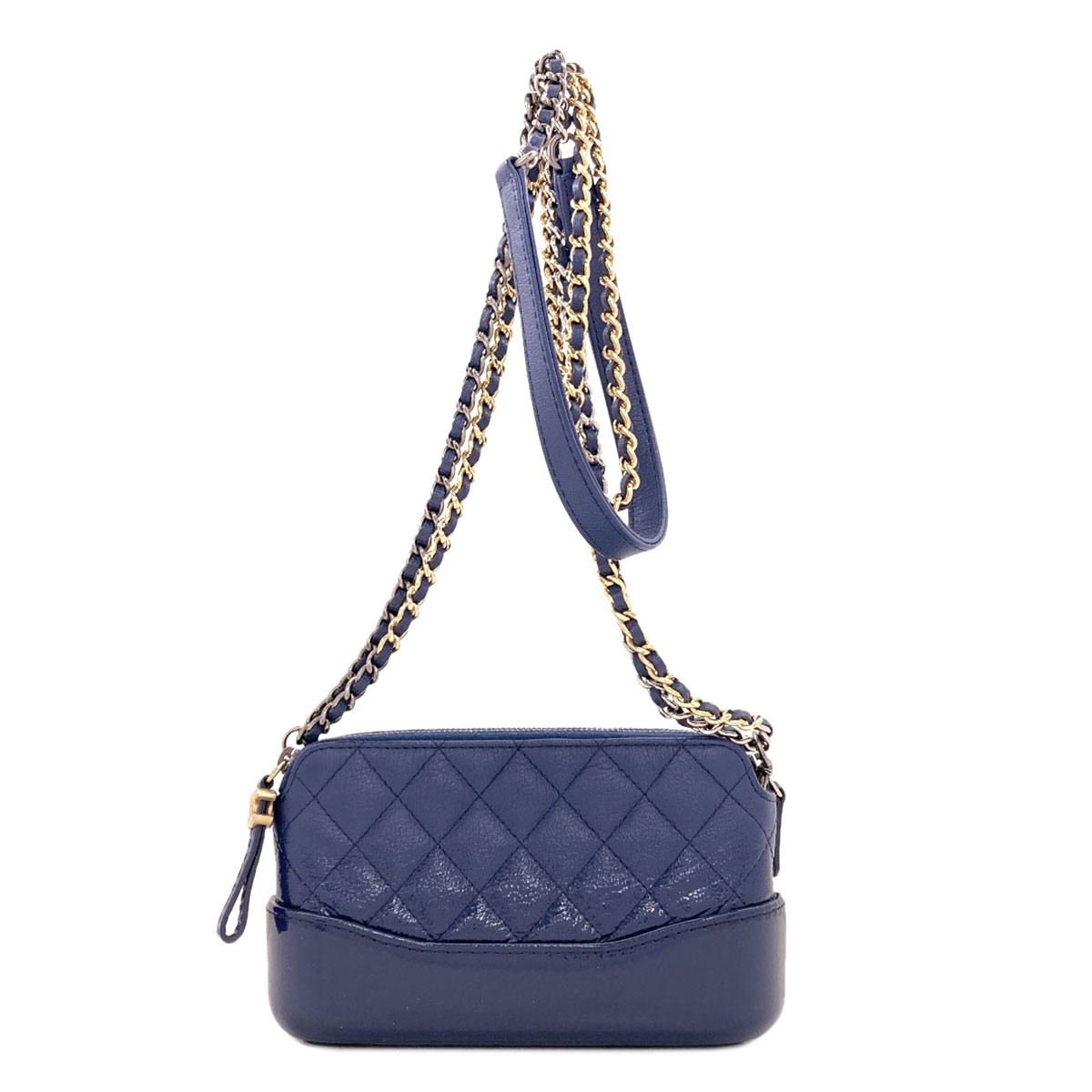 CHANEL Gabrielle de Chanel Gold Hardware Silver Hardware Shoulder Bag Calf …