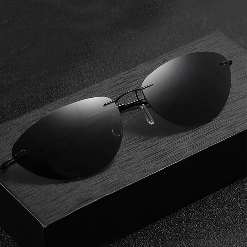 Matrix Polarized Neo Style Sunglasses Ultralight Rimless Driving Glasses Eyewear