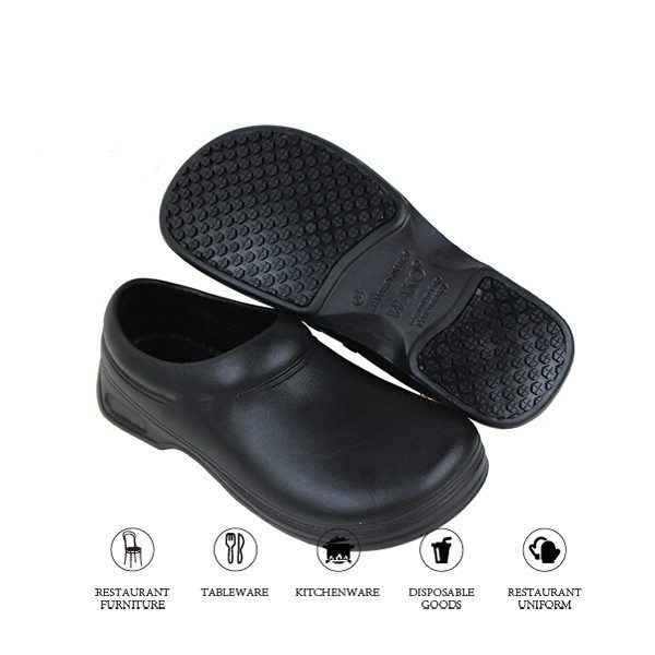 Men’s Work Clogs Non-slip Shoes Slip Oil Resistant Mules Slippers Lightweight