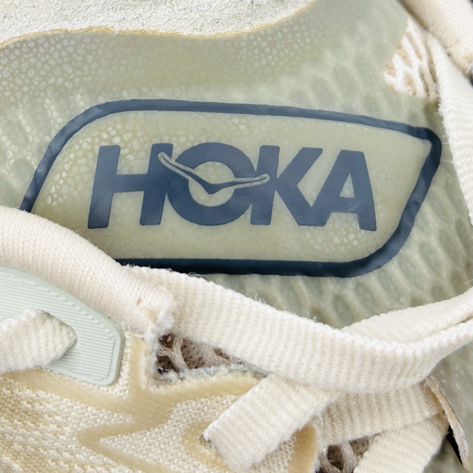 Mens 10 D Hoka One One Mach 6 Running Shoes Oat Milk Barley Athletic Sneakers
