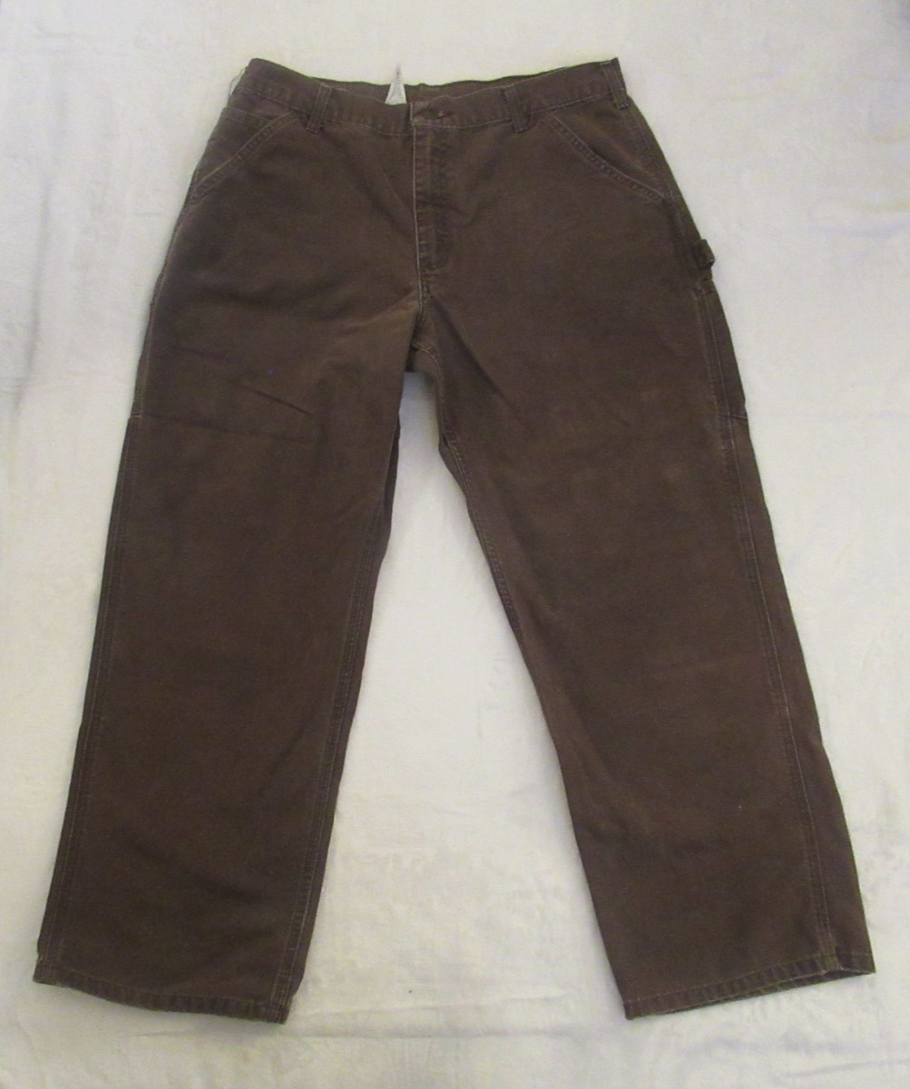 Carhartt Men’s Dungaree Fit Canvas Pants B11 DKB Size 36 x 30