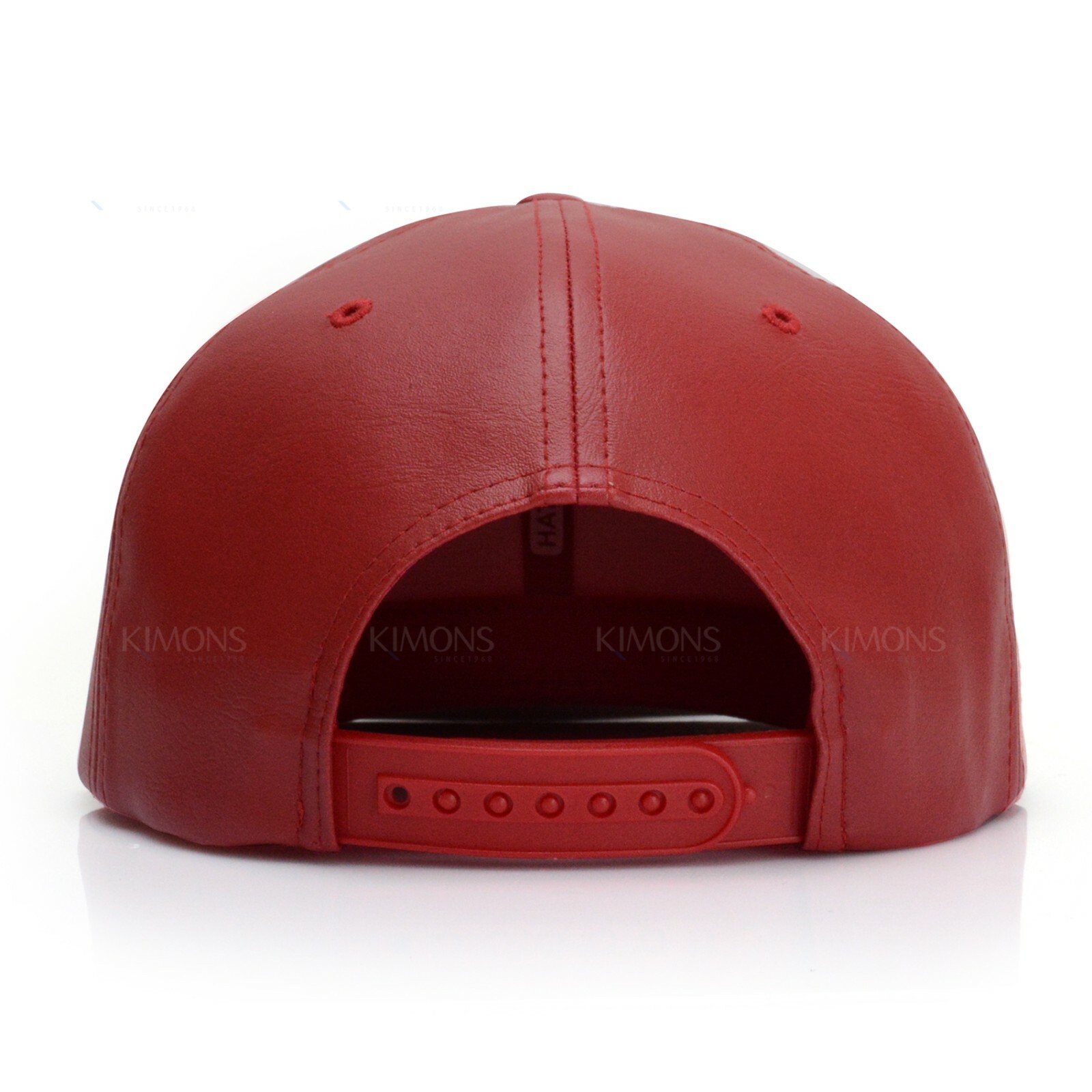 Leather Snapback Hat Hip Hop Baseball Cap Trucker Mesh Solid Plain Flat Bill Men