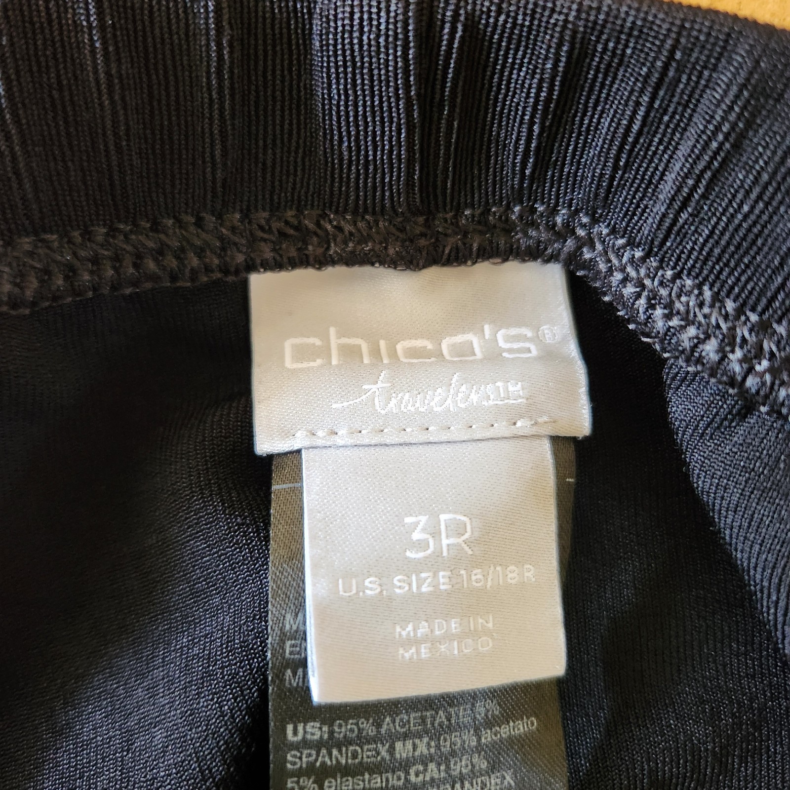 Chico’s Travelers Cardigan Pants 3 Piece Set 3 Black Red Slinky Knit Minimalist