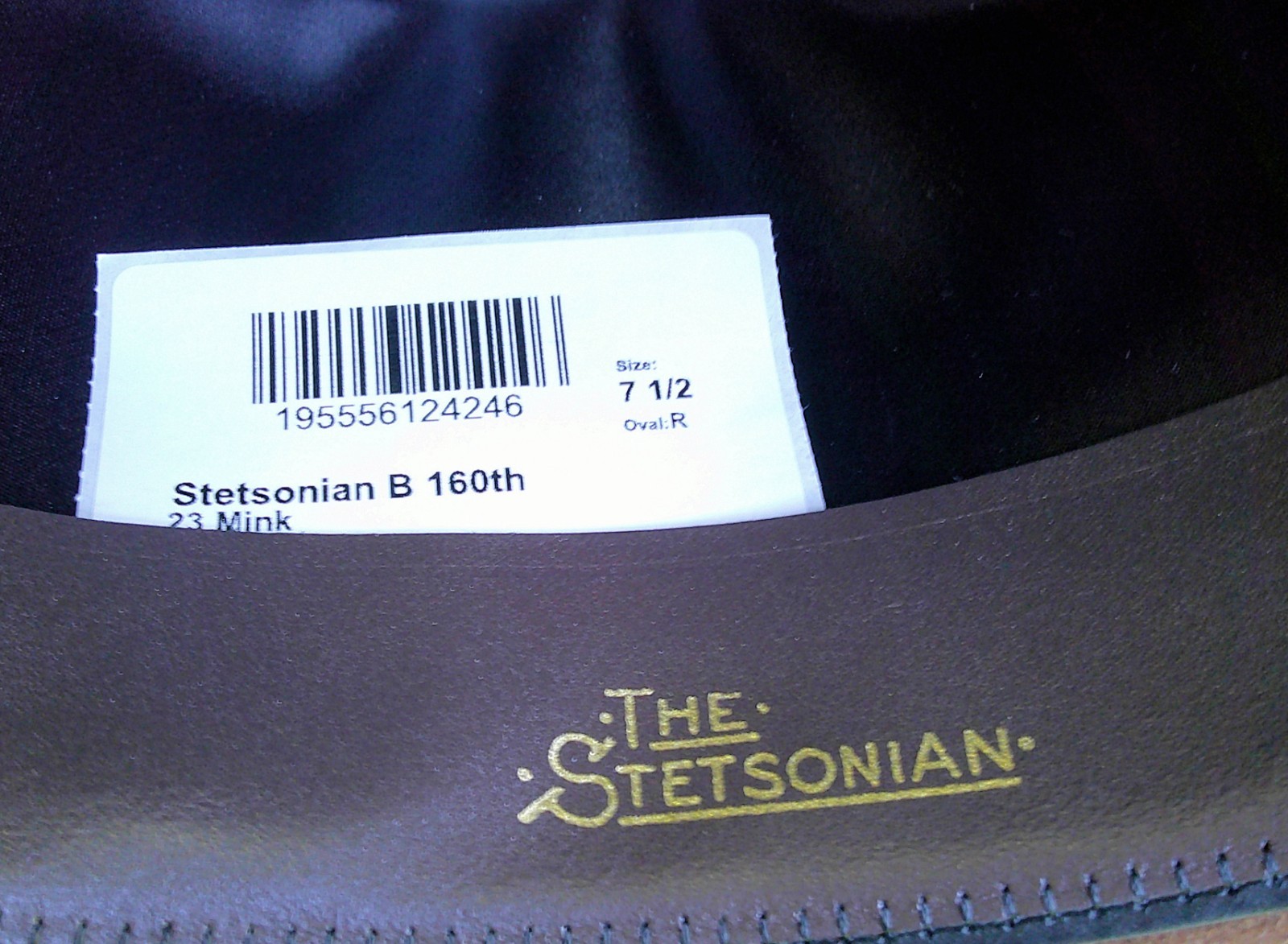 Derby, Bowler, Cowboy,Native,Stetsonian hat 7 1/2, Brown Felt, new