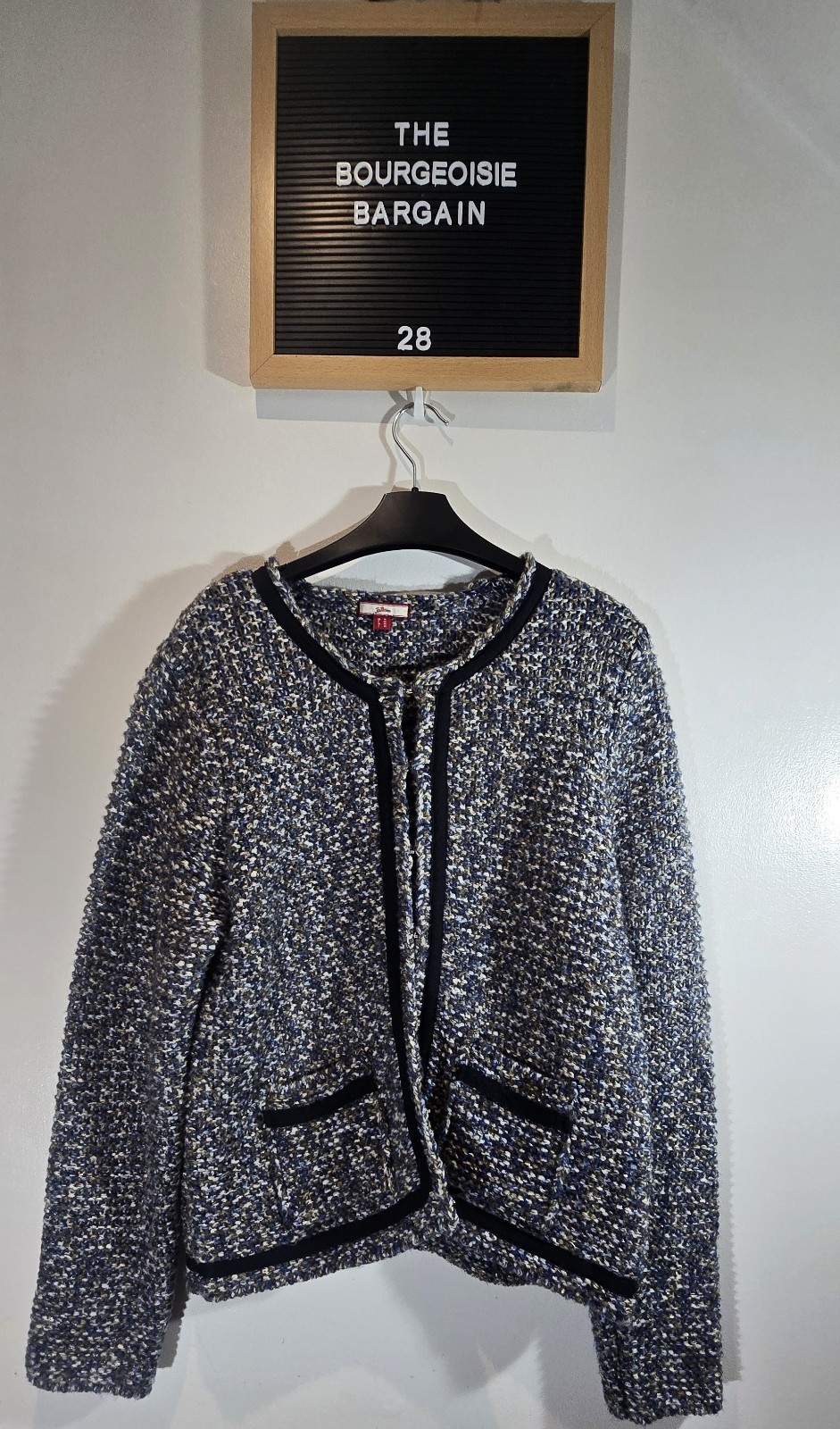 Joe Browns Chunky Bouclé Knit Cardigan Jacket – UK 14