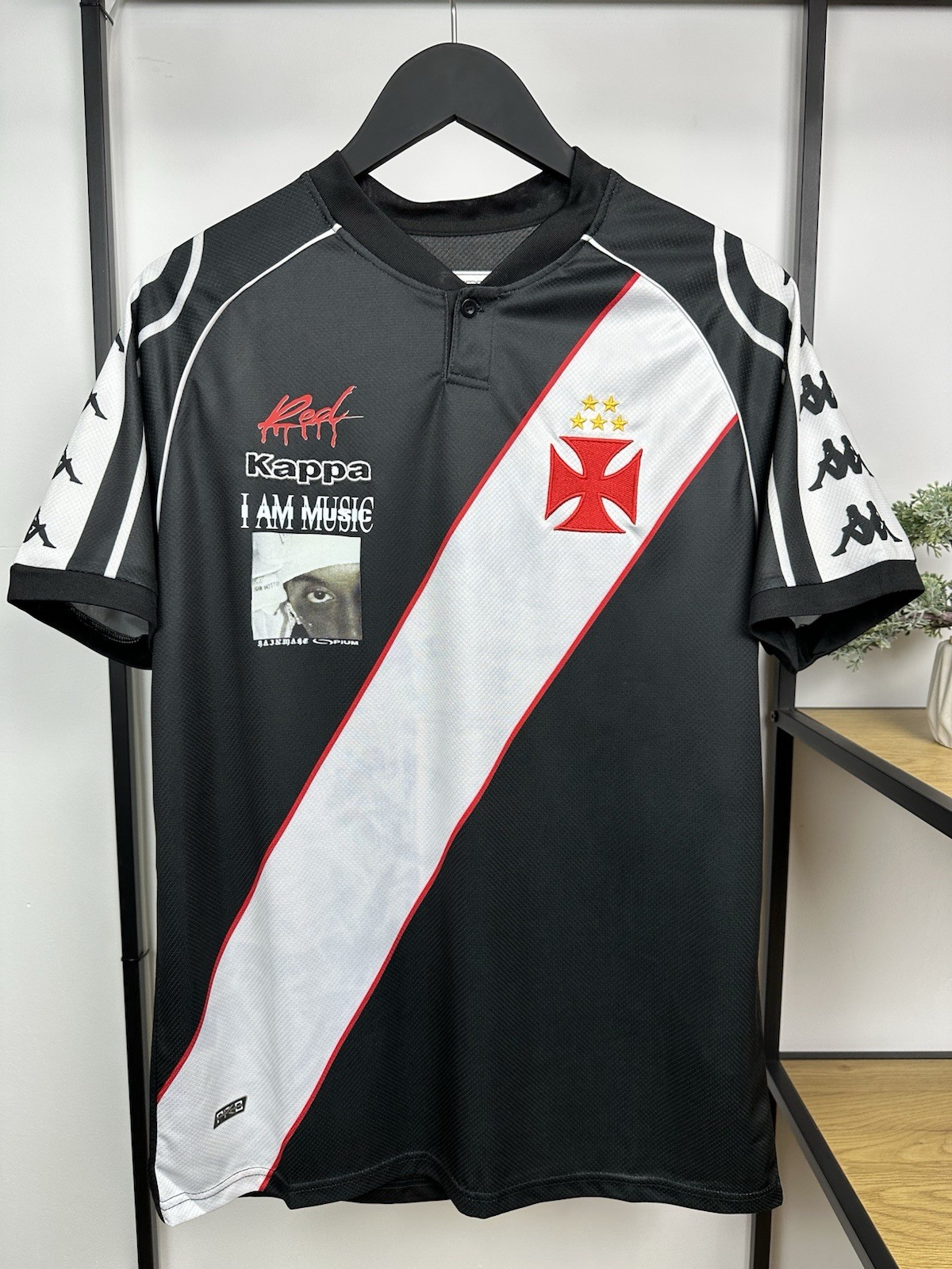 Playboy Carti x Vasco da Gama Jersey Football Custom T Shirt Kappa Album Promo M