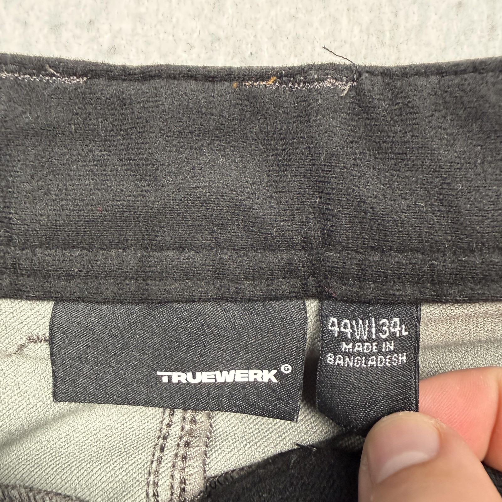 Truewerk Pants Mens 44×34 Gray T2 Werkpant Cargo Stretch Workwear Outdoor Hiking