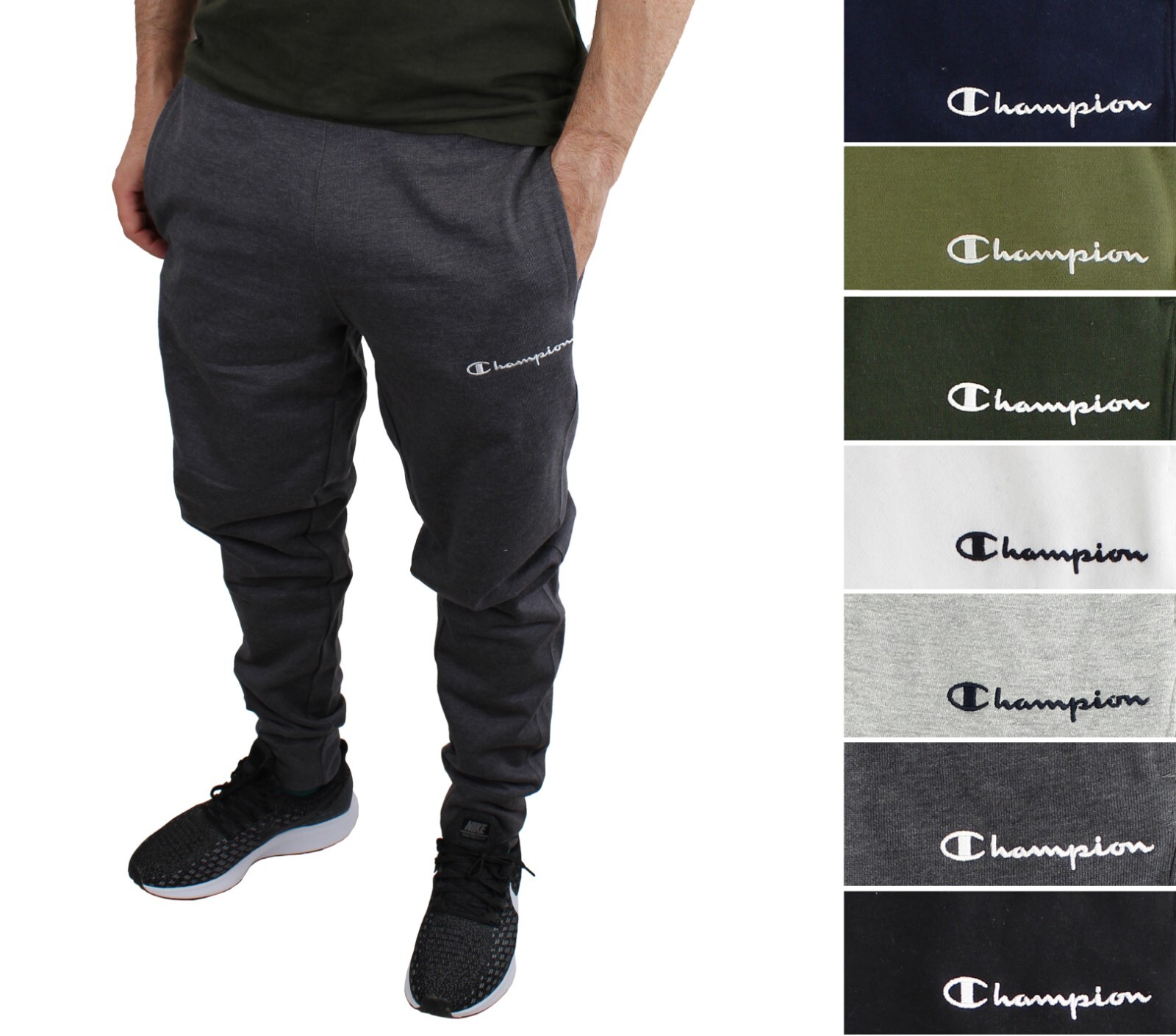 Champion Men’s Sweat Jogger Gym Pants Fleece 3 Pocket Active Athleticwear