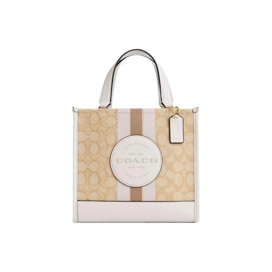 COACH Dempsey 22 Logo Patch One Shoulder Crossbody Tote Women’s 8.5×4.3×7.8 in