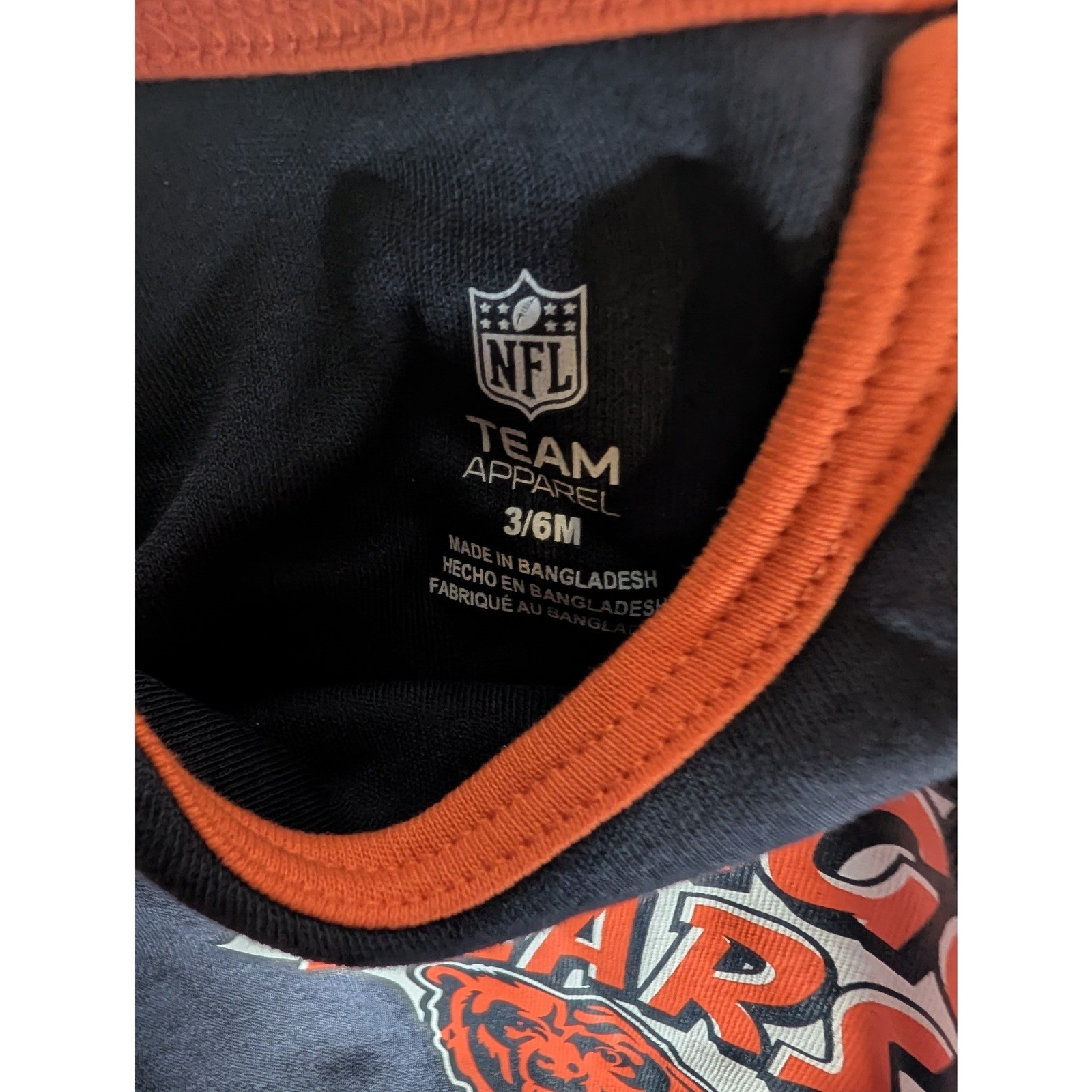 Chicago Bears Baby 3 Piece Bodysuit Set Infant Football Fan Outfit 3-6M
