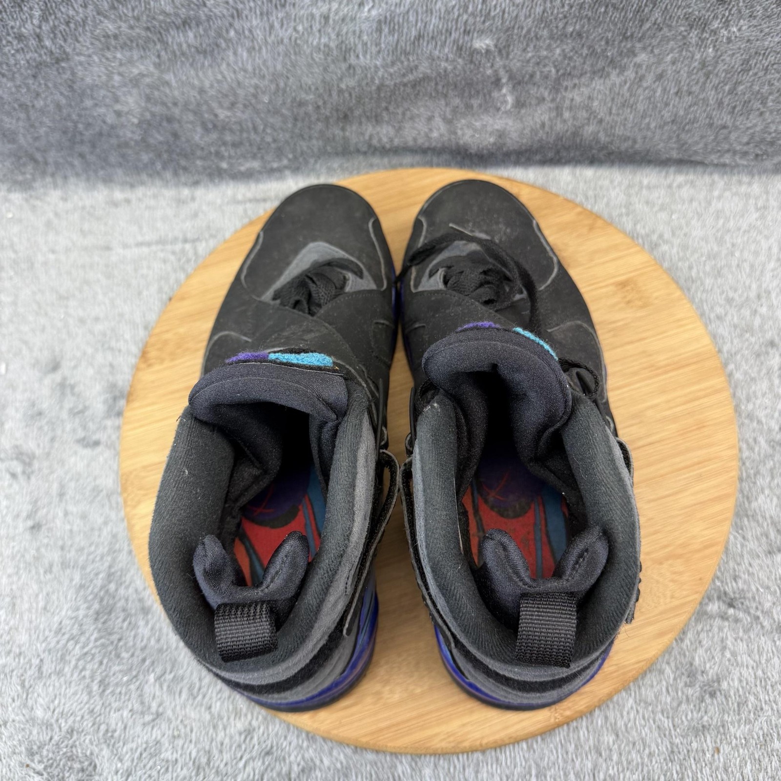 Jordan Air Jordan 8 Aqua Shoes Mens Size 8 Black Basketball Sneakers 305381-025