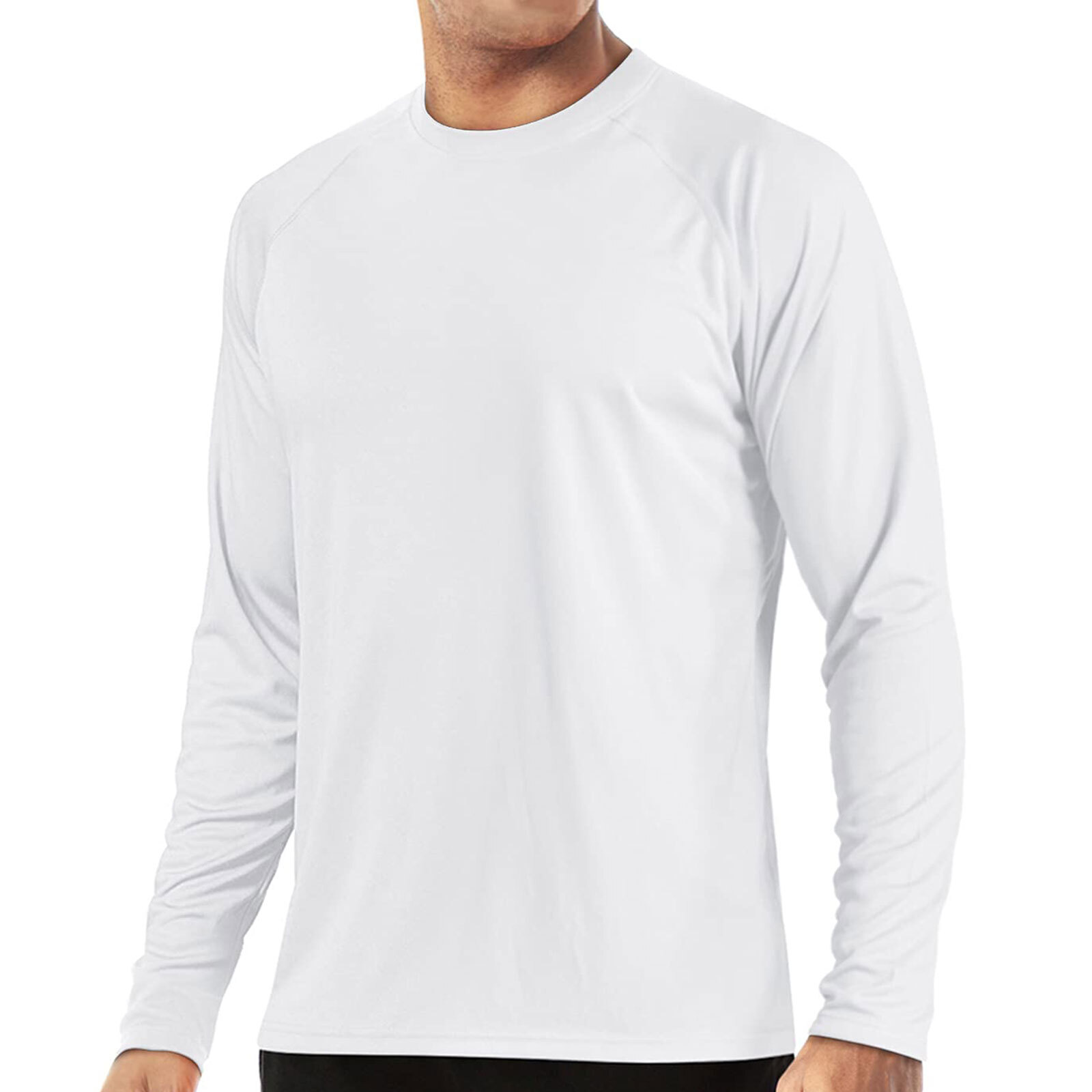 Men’s UPF 50+ UV Protection Long Sleeve T-Shirt Sun Block Casual Fishing Shirts