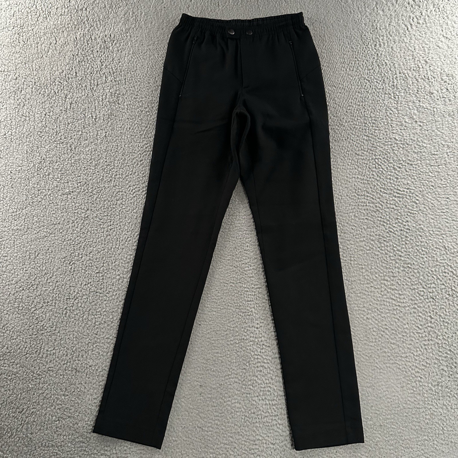 Paskho Womens Pants Black Size XS Mid Rise Tapered Made In USA