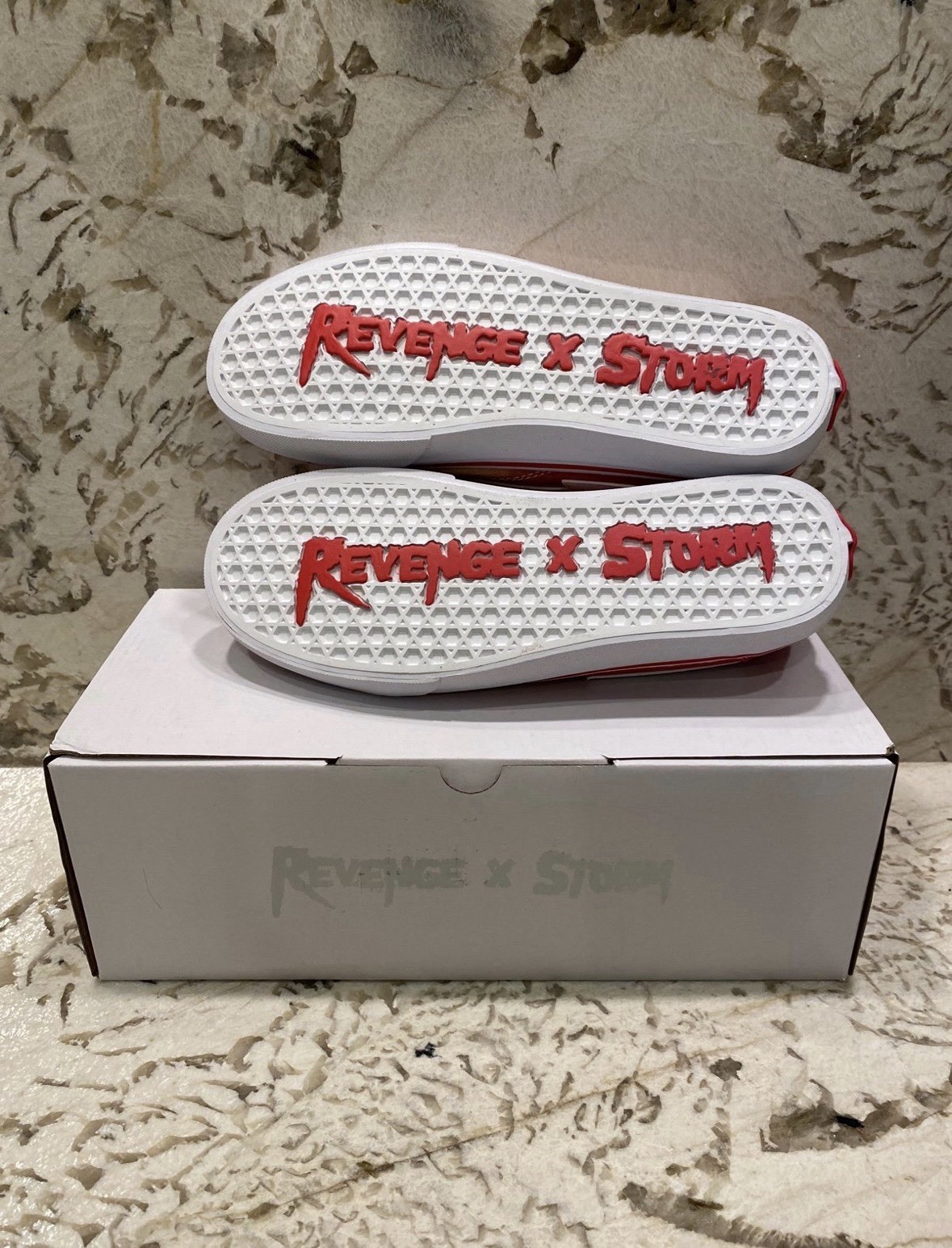 Revenge x Storm Red Flames Size 12M/13.5W Brand New Authentic Next Day Ship