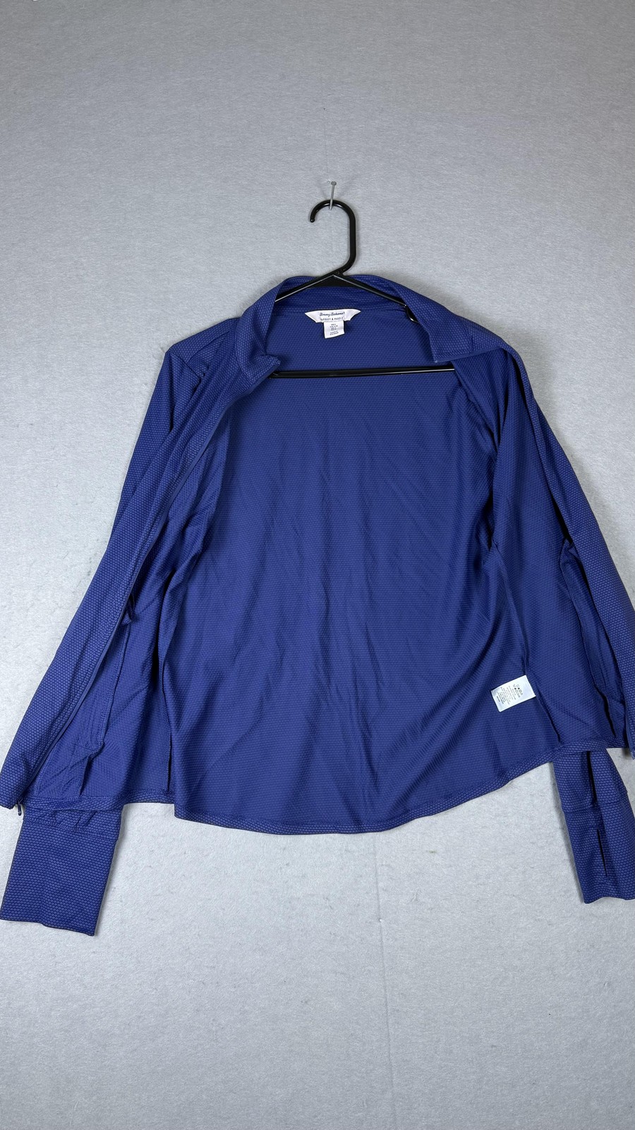 Tommy Bahama Jacket Mens Large Blue Racquet Paddle Zip Athletic Performance