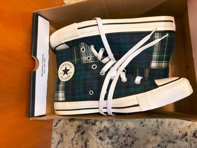 New Converse CTAS Hi-Top Shoe Dragonscale/Navy/Wht, A09325F, Youth sz 4.0/EUR 36