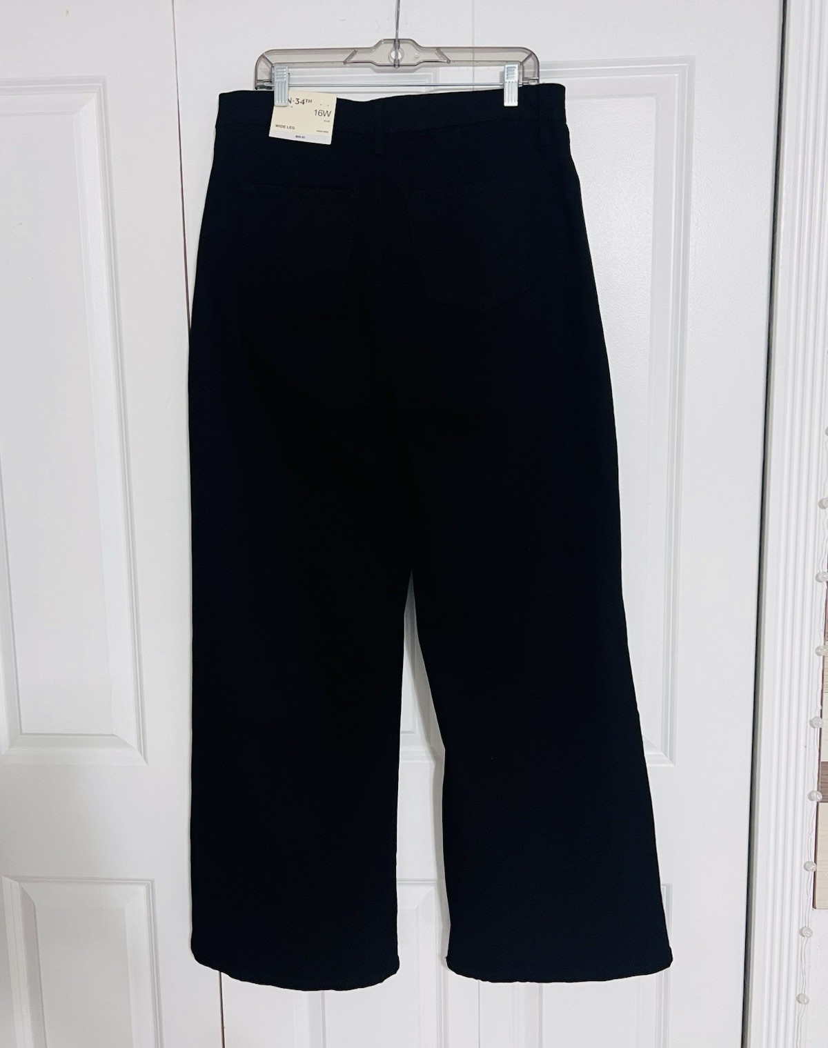Old Navy Women’s Plus 16W Black Solid Wide-Leg Overalls Pants NWT