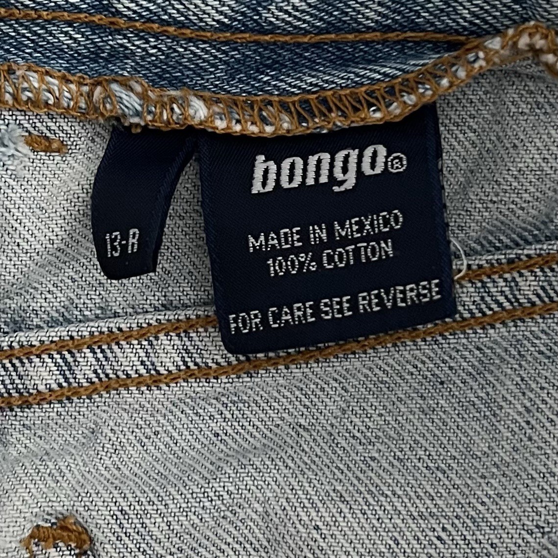 Vintage Bongo Jeans High Rise Light Wash Women’s Size 30 Size 10 Juniors Size 13