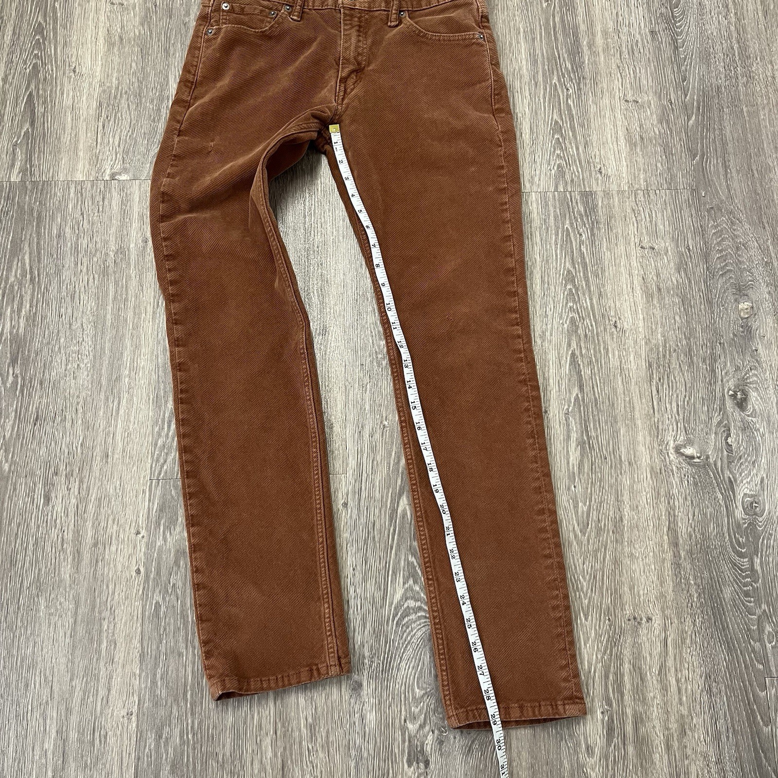Levi’s 511 Diagonal Corduroy Trousers Coral Slim Straight Leg Fit As 30W x 29L