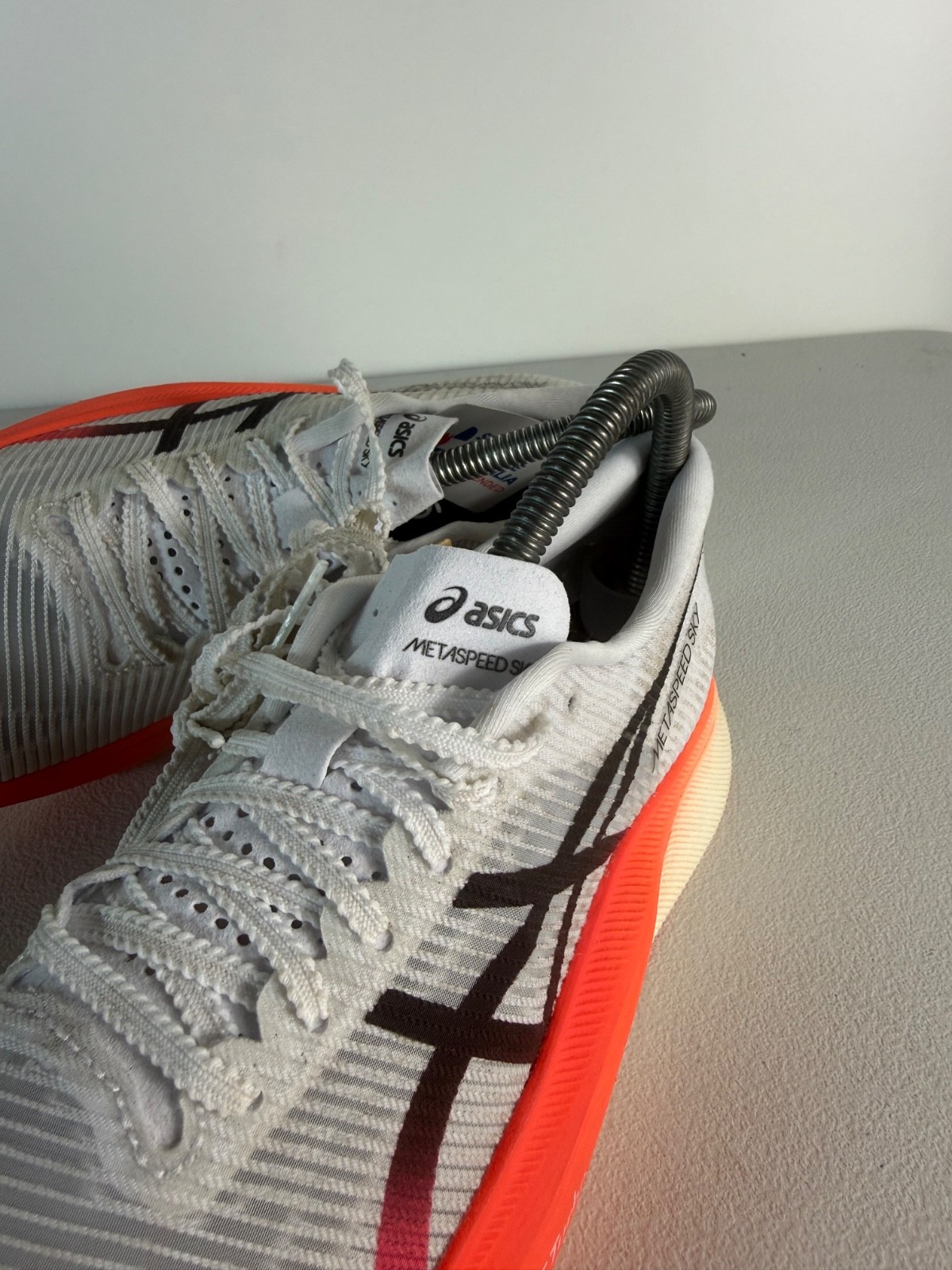 Asics Metaspeed Sky Sneakers Mens Size US 6.5 UK 5.5 EU 39.5 White Red NWT
