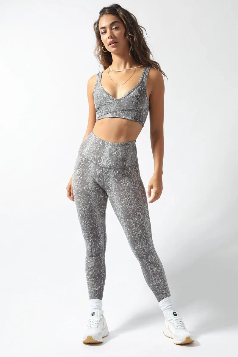 NWT $225.00 Varley Century Legging & Kellam Bra Set Equinox Med “Pumice Viper”