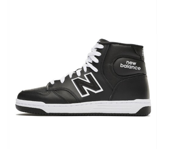 NEW BALANCE 480 SIZE 10 TO 15 MENS WHITE ORANGE BLACK HIGH TOP SNEAKER