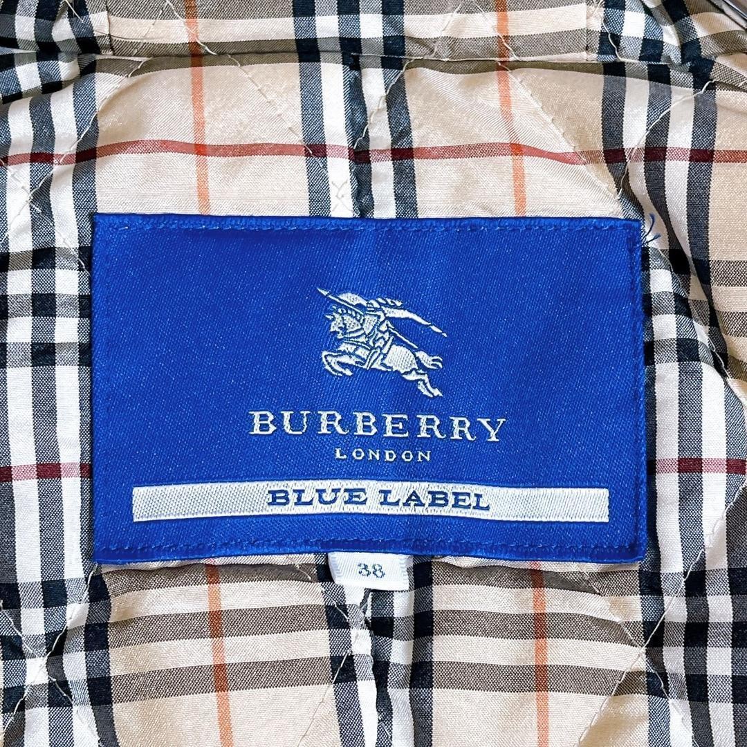 Burberry Blue Label 2way Emblem Mid Weight Down Coat Nova Check